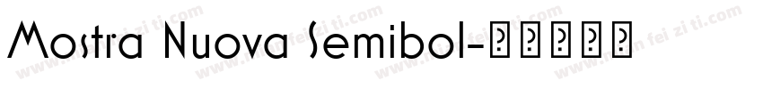 Mostra Nuova Semibol字体转换